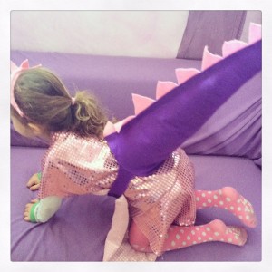 Dinosauro costume da carnevale per bambini DIY 2