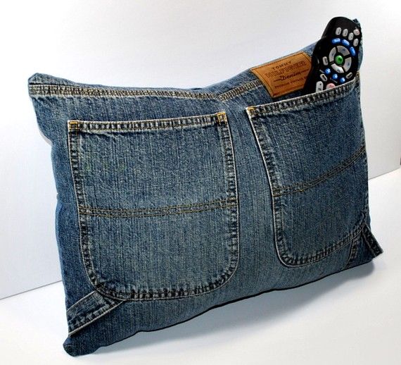 Idee davvero furbe per riciclare i jeans cuscino