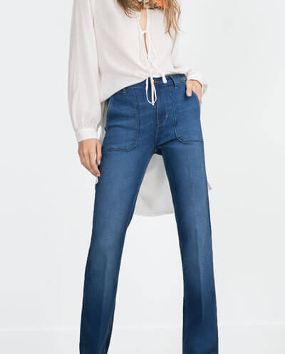 Flare jeans per l'autunno 2015 Zara
