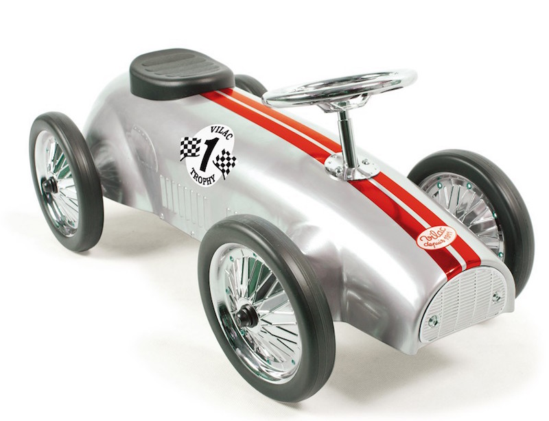 automobili e moto per bambini auto-da-corsa-cavalcabile-argento