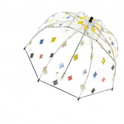 stivali-pioggia-ombrello-trasparente-rombi-multicolore