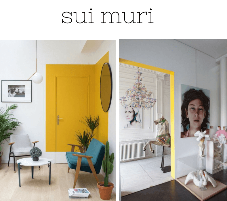 Una casa in giallo muri