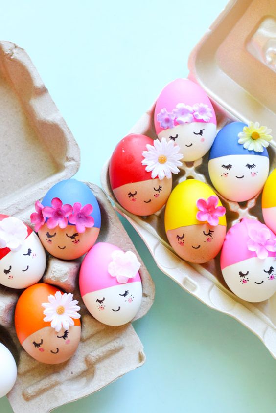 15 idee geniali per decorare le uova di Pasqua handmadecharlotte.com
